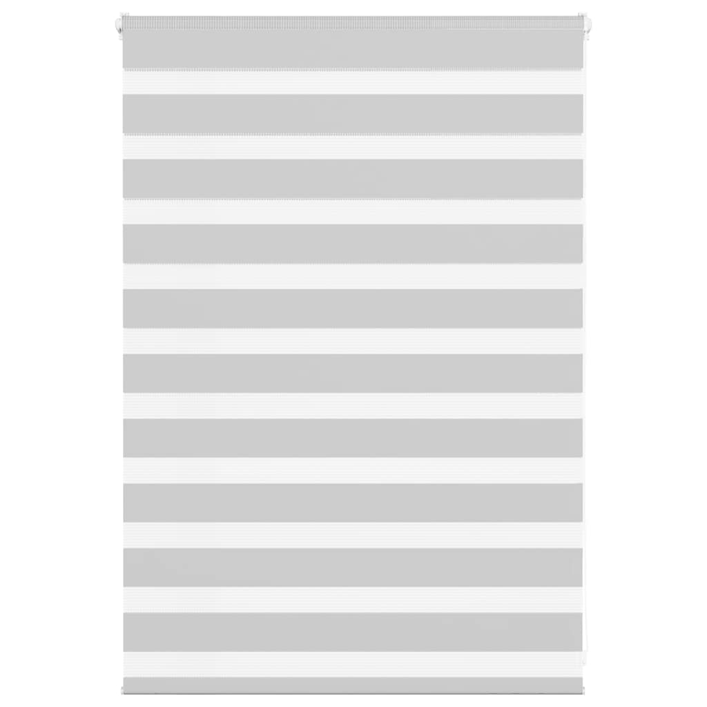 Vidaxl Zebra Roller Blind 100x100 CM Fabric Ancho de 95.9 cm de gris claro
