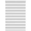 Vidaxl Zebra Roller Blind 105x100 CM Fabric Ancho 100.9 cm de gris claro