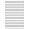 Vidaxl Zebra Roller Blind 110x100 CM Fabric Ancho de 105.9 cm de gris claro