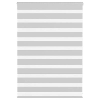 Vidaxl Zebra Roller Blind 115x100 CM Fabric Ancho 110.9 cm de gris claro