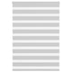 Vidaxl Zebra Roller Blind 115x100 CM Fabric Ancho 110.9 cm de gris claro
