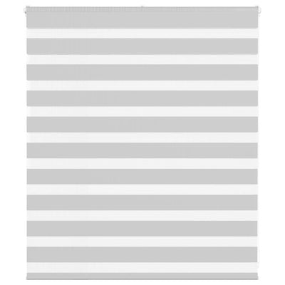 Vidaxl zebra rullo cieco 120x100 cm Larghezza tessuto 115,9 cm grigio chiaro