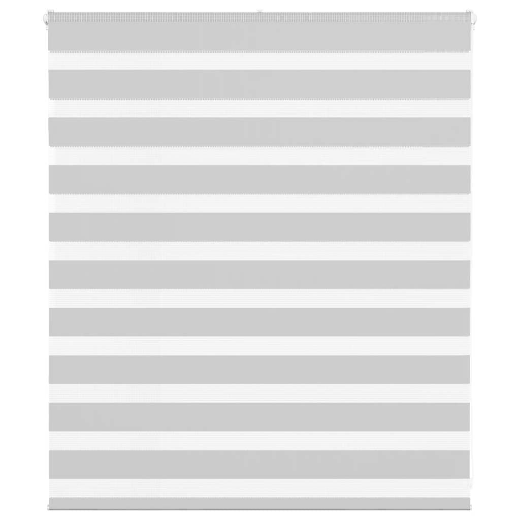Vidaxl Zebra Roller Blind 125x100 CM Fabric Ancho 120.9 cm de gris claro