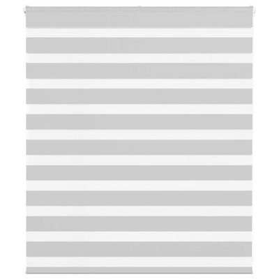 Vidaxl Zebra Roller Blind 125x100 CM Fabric Ancho 120.9 cm de gris claro