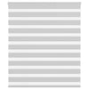 Vidaxl Zebra Roller Blind 135x100 cm Ancho de polvo 130.9 cm de gris claro