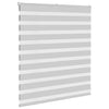 Vidaxl Zebra Roller Blind 135x100 cm Ancho de polvo 130.9 cm de gris claro