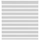 Vidaxl Zebra Roller Blind 145x100 CM Fabric Ancho 140.9 cm de gris claro