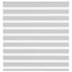 Vidaxl Zebra Roller Blind 150x100 cm ancho de polvo 145.9 cm de gris claro