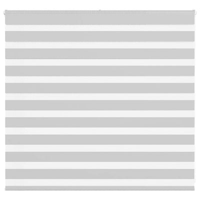 Vidaxl zebra rullo cieco 155x100 cm Larghezza tessuto 150,9 cm grigio chiaro