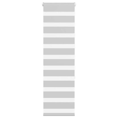 Vidaxl zebra rullo cieco 40x150 cm Larghezza polvere 35,9 cm grigio chiaro