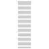 Vidaxl Zebra Roller Blind 40x150 cm ancho de polvo 35.9 cm de gris claro