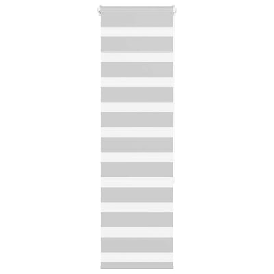 Vidaxl zebra rullo cieco 45x150 cm Larghezza polvere 40,9 cm grigio chiaro