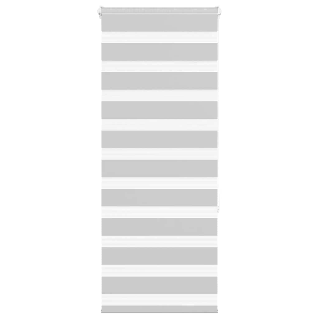 Vidaxl Zebra Roller Blind 55x150 CM Fabric Ancho de 50,9 cm de gris claro