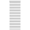 Vidaxl zebra rolgordijn 60x150 cm stofbreedte 55,9 cm lichtgrijs