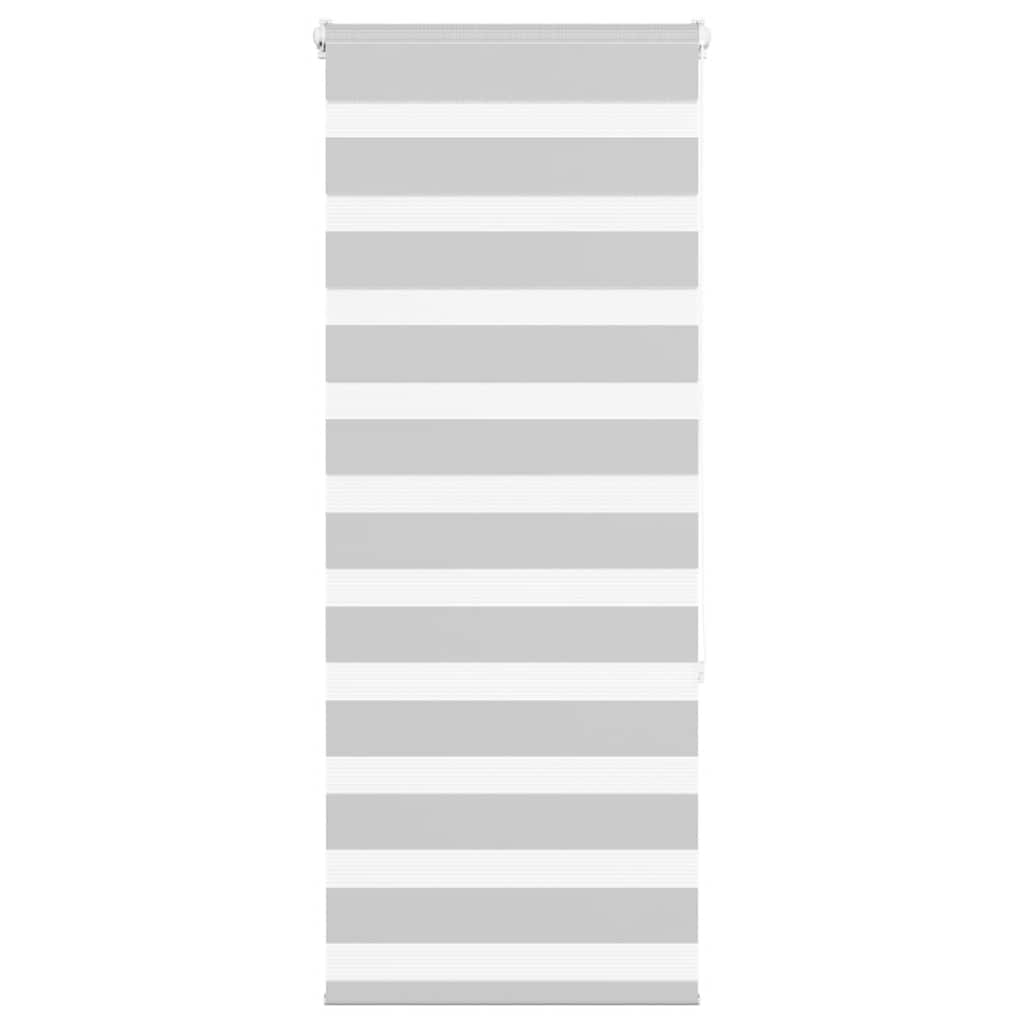 Vidaxl Zebra Roller Blind 60x150 cm ancho de polvo 55.9 cm de gris claro