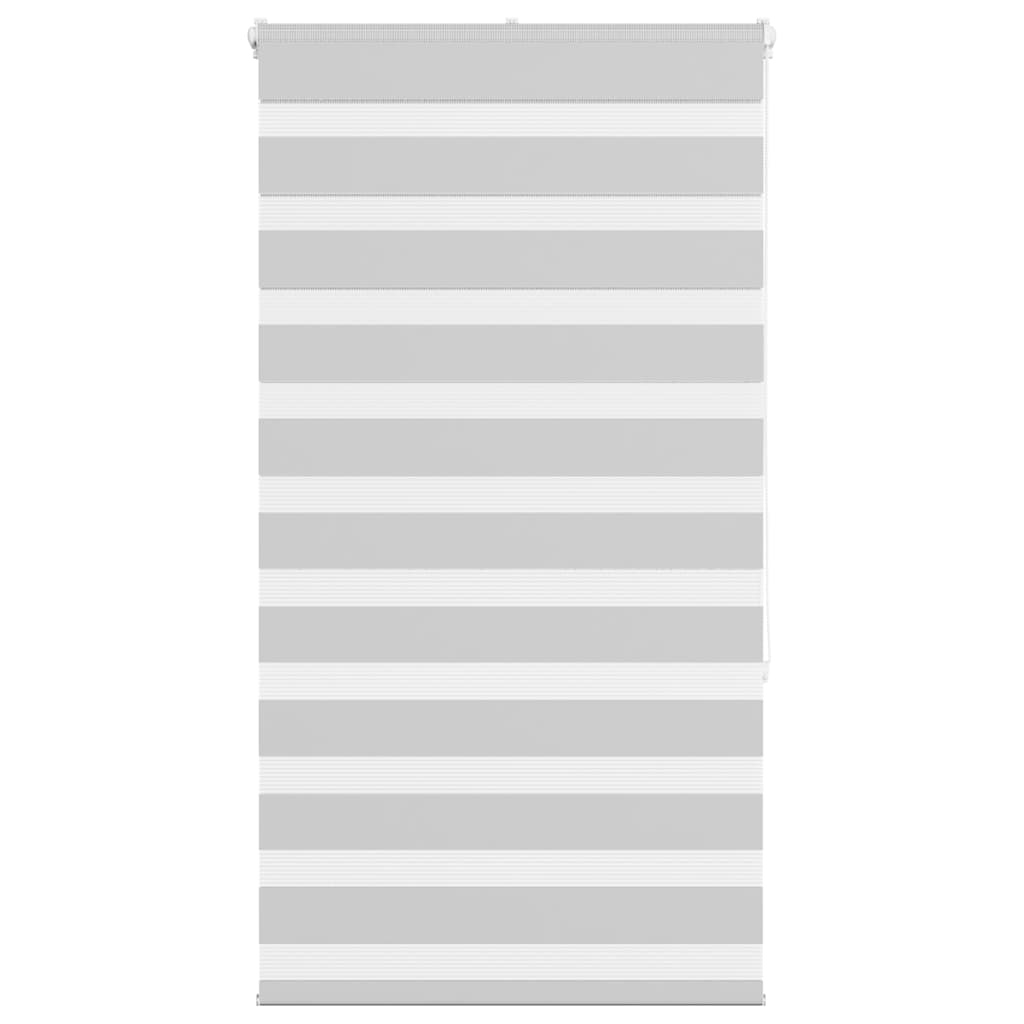Vidaxl Zebra Roller Blind 80x150 cm Ancho de polvo de 75.9 cm de gris claro