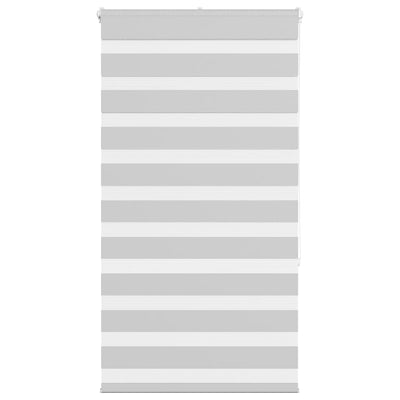 Vidaxl Zebra Roller Blind 85x150 cm Larghezza polvere 80,9 cm grigio chiaro