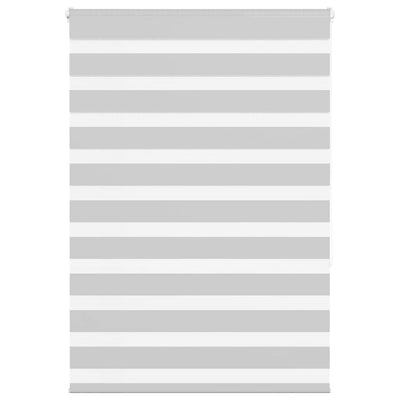 Vidaxl zebra rolgordijn 100x150 cm stofbreedte 95,9 cm lichtgrijs