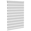 Vidaxl Zebra Roller Blind 100x150 cm ancho de polvo 95.9 cm de gris claro