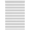Vidaxl Zebra Roller Blind 110x150 CM Fabric Ancho de 105.9 cm de gris claro