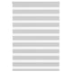 Vidaxl Zebra Roller Blind 110x150 CM Fabric Ancho de 105.9 cm de gris claro