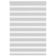 Vidaxl Zebra Roller Blind 115x150 cm Ancho de polvo 110.9 cm de gris claro