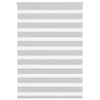 Vidaxl Zebra Roller Blind 115x150 cm Ancho de polvo 110.9 cm de gris claro