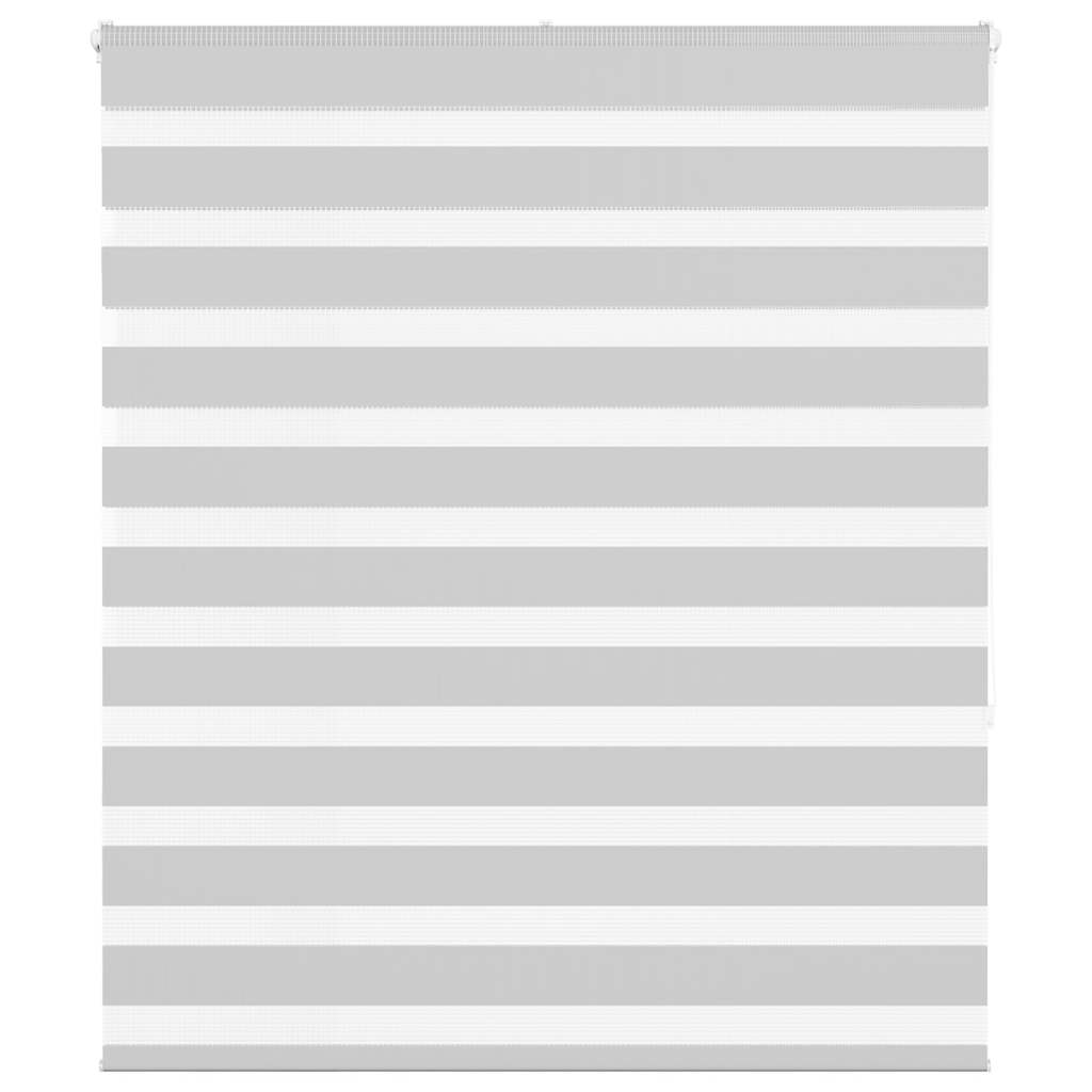 Vidaxl Zebra Roller Blind 120x150 cm ancho de polvo 115.9 cm de gris claro