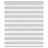 Vidaxl Zebra Roller Blind 105x150 CM Fabric Width 100.9 cm de gris claro