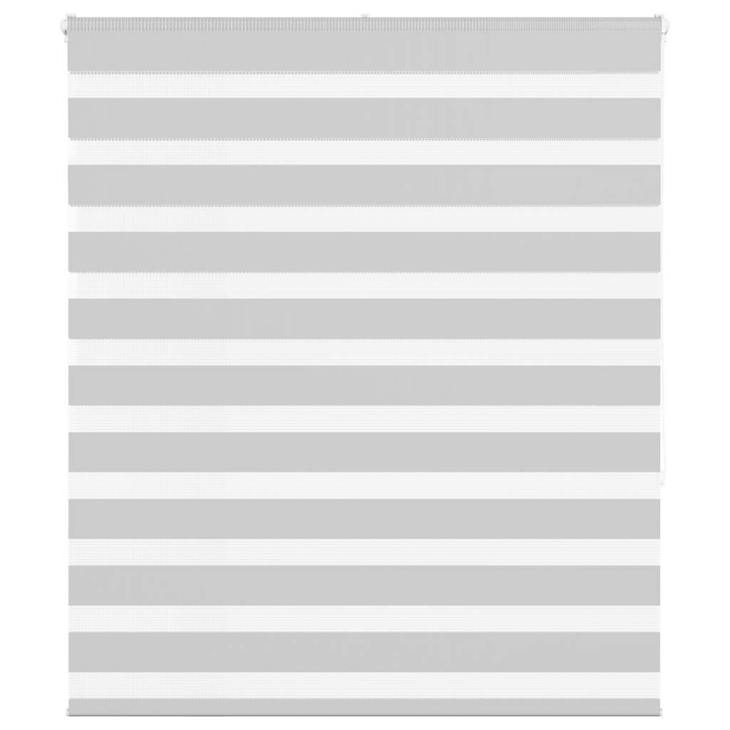 Vidaxl Zebra Roller Blind 105x150 CM Fabric Width 100.9 cm de gris claro