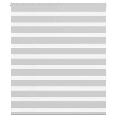Vidaxl zebra rullo cieco 130x150 cm Larghezza polvere 125,9 cm grigio chiaro
