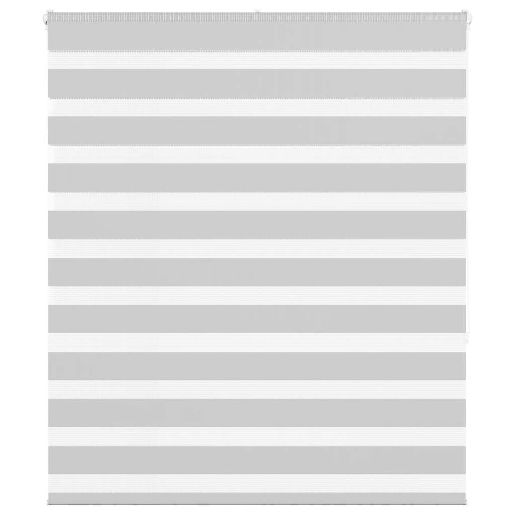 Vidaxl Zebra Roller Blind 135x150 CM Ancho de polvo de 130,9 cm de gris claro