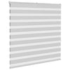 Vidaxl Zebra Roller Blind 145x150 cm ancho de polvo 140.9 cm de gris claro