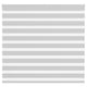 Vidaxl Zebra Roller Blind 165x150 cm ancho de polvo 160.9 cm de gris claro