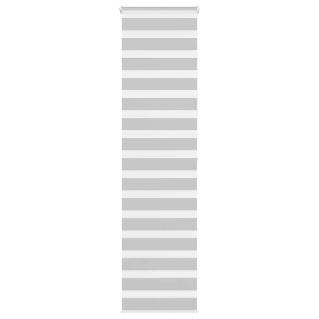 Vidaxl Zebra Roller Blind 65x200 CM Fabric Ancho de 60,9 cm de gris claro
