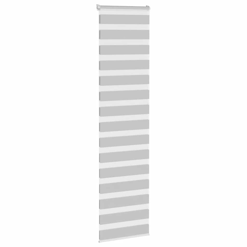 Vidaxl Zebra Roller Blind 65x200 CM Fabric Ancho de 60,9 cm de gris claro