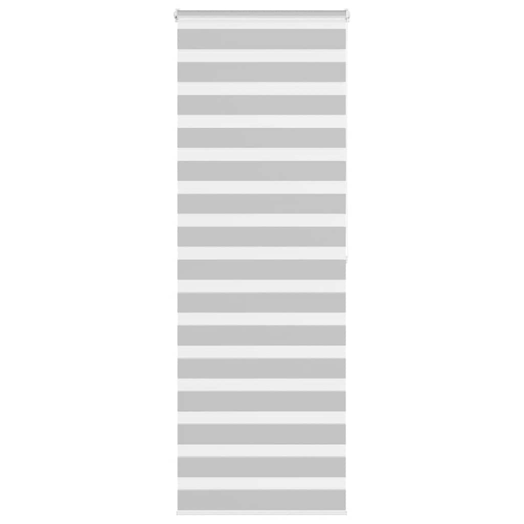 Vidaxl Zebra Roller Blind 75x200 CM Fabric Ancho 70.9 cm de gris claro