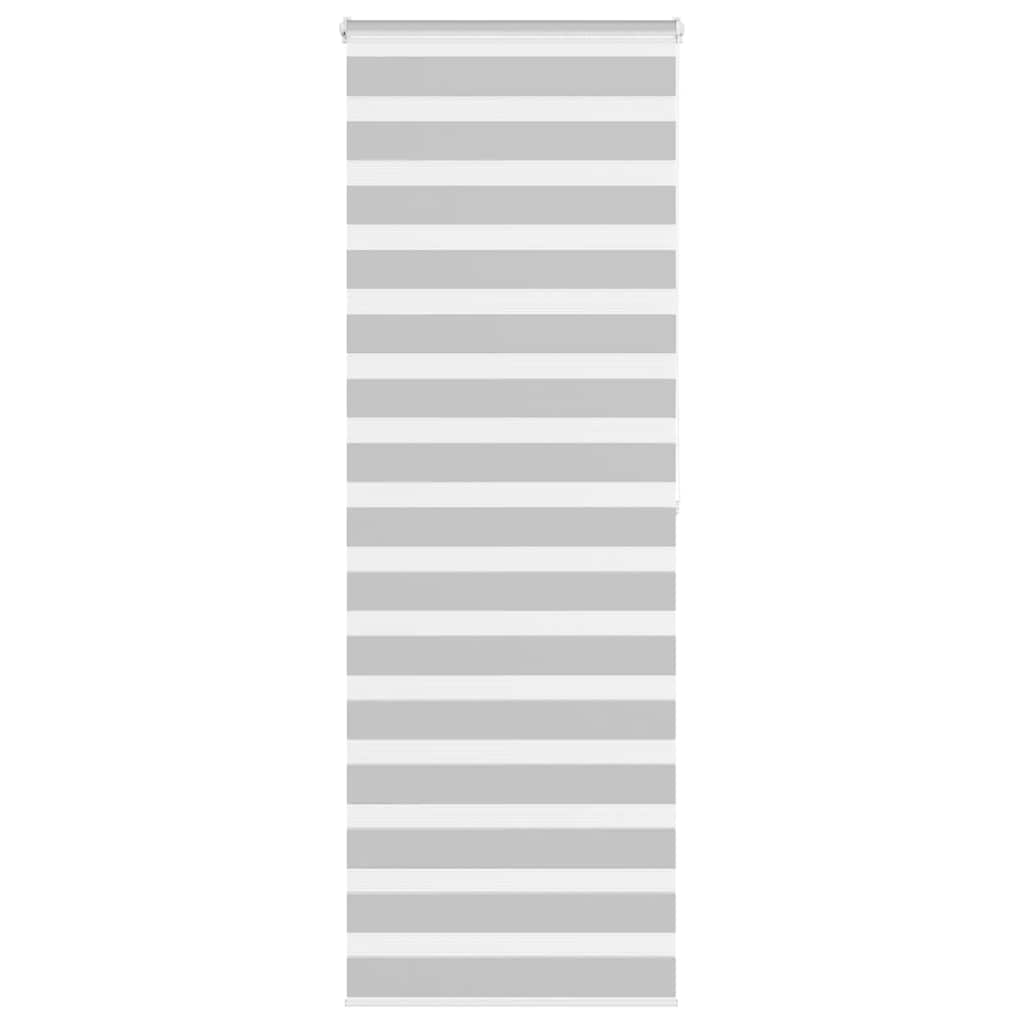 Vidaxl zebra rolgordijn 85x200 cm stofbreedte 80,9 cm lichtgrijs