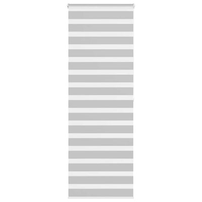 Vidaxl zebra rullo cieco 85x200 cm Larghezza tessuto 80,9 cm grigio chiaro