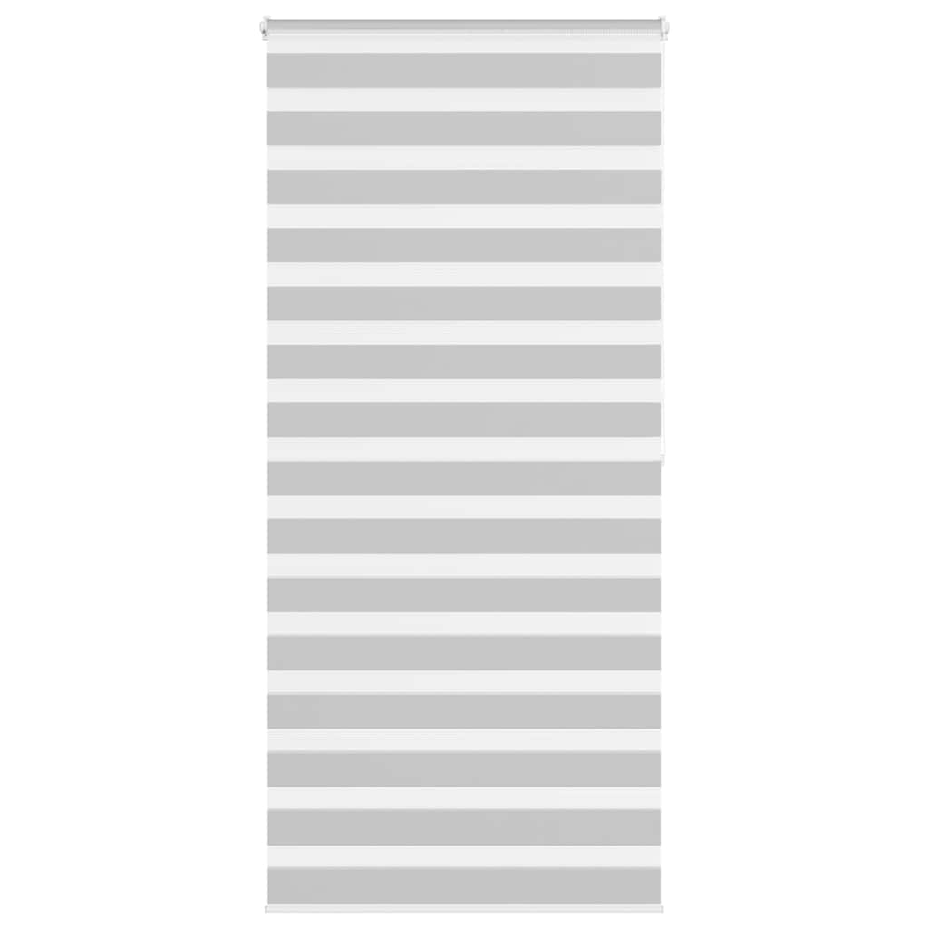 Vidaxl Zebra Roller Blind 95x200 CM Fabric Ancho 90.9 cm de gris claro