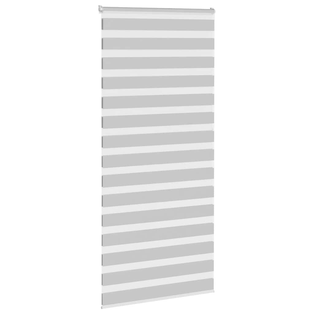 Vidaxl Zebra Roller Blind 95x200 CM Fabric Ancho 90.9 cm de gris claro