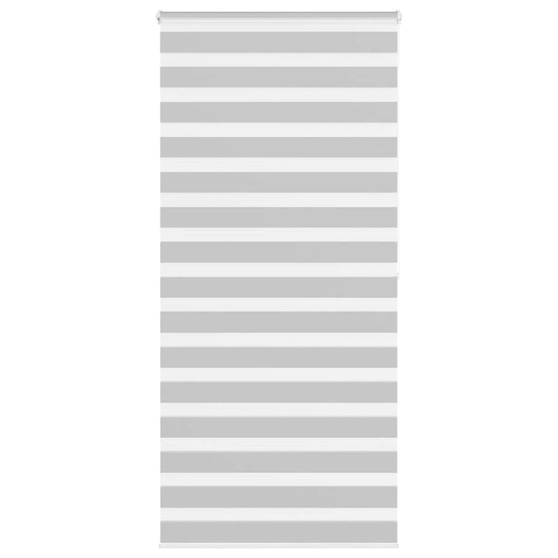 Vidaxl zebra rullo cieco 105x200 cm Larghezza tessuto 100,9 cm grigio chiaro