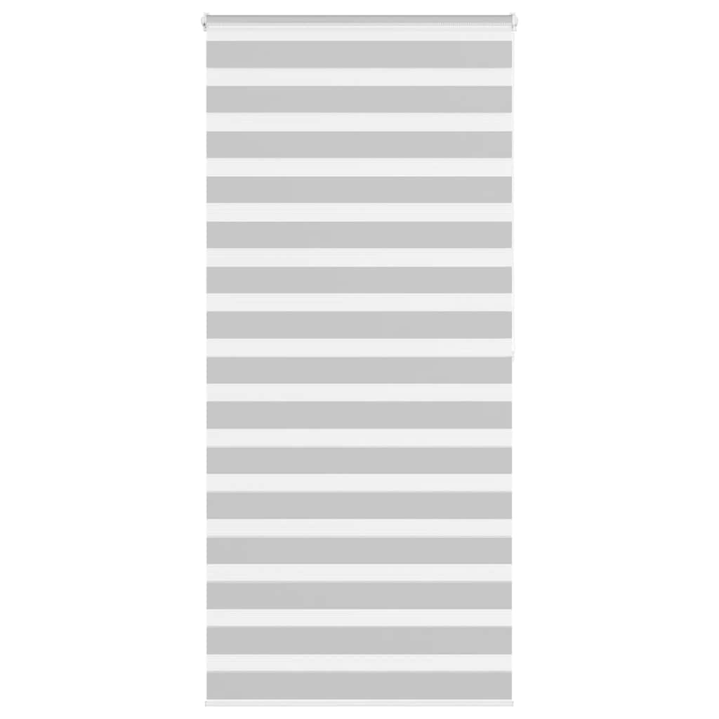 Vidaxl Zebra Roller Blind 105x200 CM Fabric Ancho 100.9 cm de gris claro
