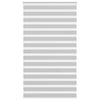Vidaxl Zebra Roller Blind 125x200 CM Fabric Ancho de 120,9 cm de gris claro