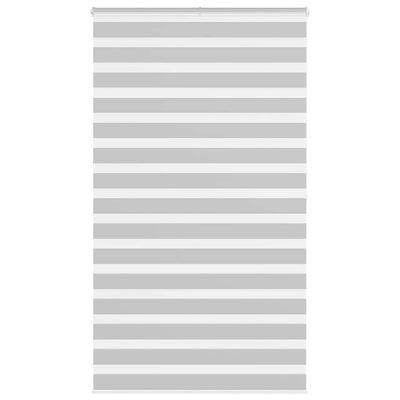 Vidaxl zebra rullo cieco 130x200 cm Larghezza polvere 125,9 cm grigio chiaro