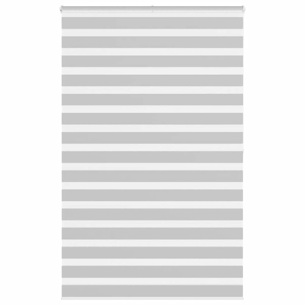 Vidaxl Zebra Roller Blind 140x200 CM Fabric Ancho 135.9 cm de gris claro