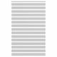 Vidaxl Zebra Roller Blind 140x200 CM Fabric Ancho 135.9 cm de gris claro
