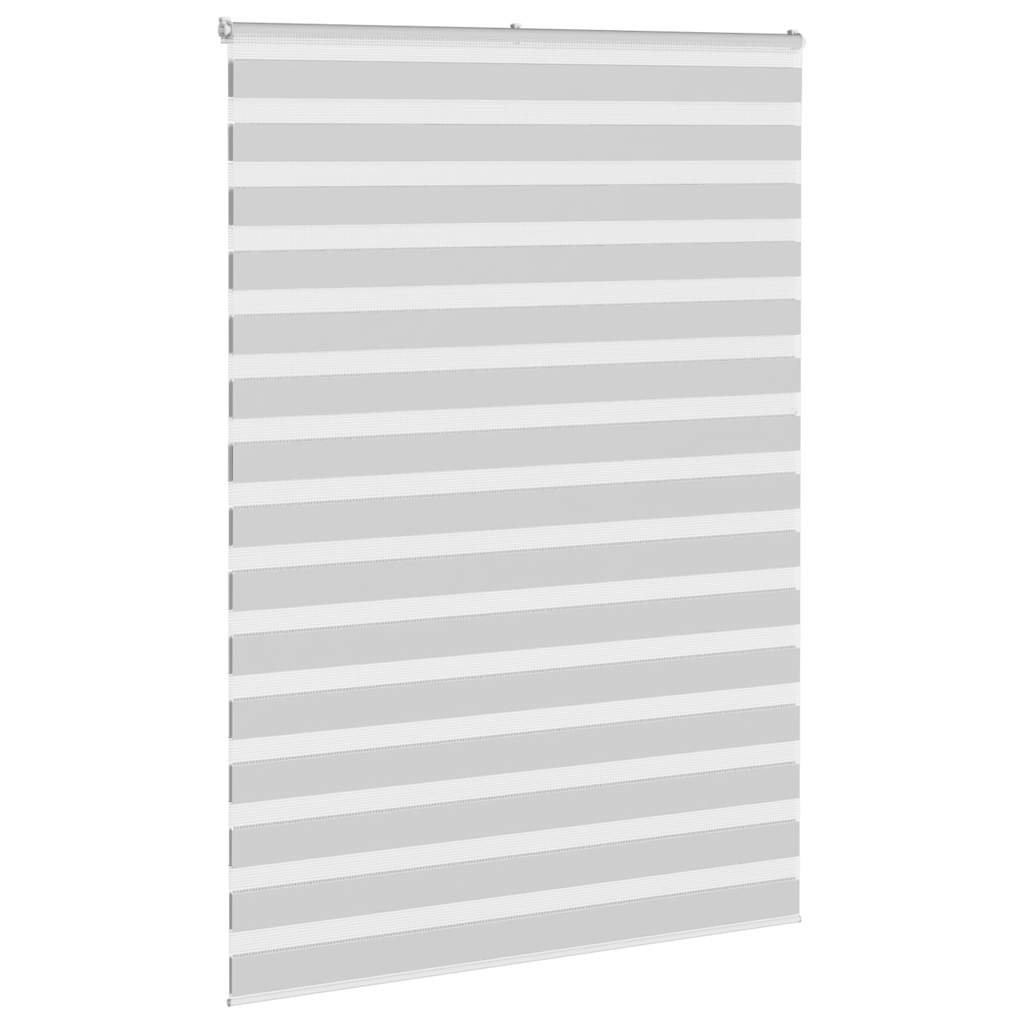 Vidaxl Zebra Roller Blind 160x200 CM Fabric Ancho de 155.9 cm de gris claro