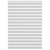Vidaxl Zebra Roller Blind 165x200 CM Fabric Ancho 160.9 cm de gris claro
