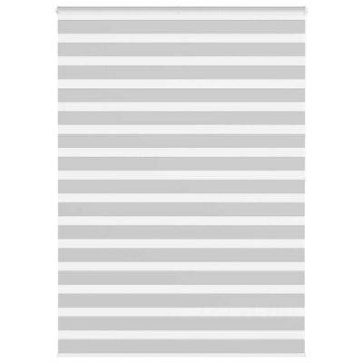 Vidaxl zebra rullo cieco 165x200 cm Larghezza tessuto 160,9 cm grigio chiaro